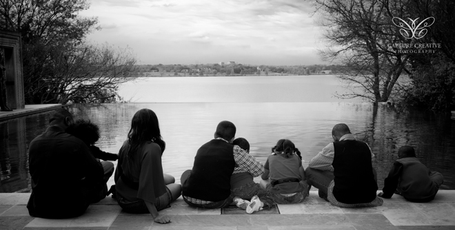 Williams Family Enjoying the view at the Dallas Arboretum